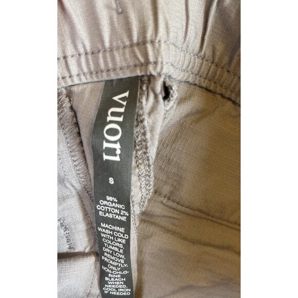 Vuori Ripstop Hiking Pants Women Size Small VW401 Tan Khaki No Drawstring - Picture 9 of 10